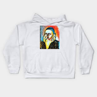 John Dee Abstract Portrait | John Dee Artwork 4 Kids Hoodie